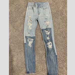 AE Ripped High-Waisted Jeans
